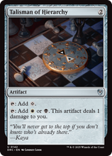 Talisman of Hierarchy (-142) - Commander: Aetherdrift