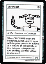 Chronobot (2021 Edition) [Mystery Booster Playtest Cards]