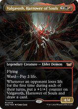 Valgavoth, Harrower of Souls (DSC-006) - Duskmourn: House of Horror Commander: (borderless) Foil