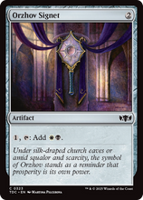 Orzhov Signet (TDC-323) - Commander: Tarkir: Dragonstorm