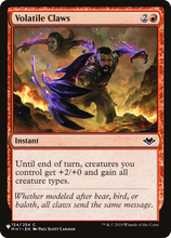 Volatile Claws (PLST-MH1-154) - The List