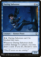 Daring Saboteur (PLST-NCC-217) - The List