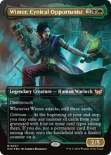 Winter, Cynical Opportunist (DSC-007) - Duskmourn: House of Horror Commander: (borderless)
