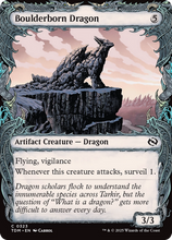 Boulderborn Dragon (Showcase) (TDM-323) - Tarkir: Dragonstorm