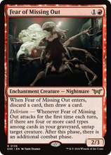 Fear of Missing Out (DSK-136) - Duskmourn: House of Horror: (enchantment) Foil