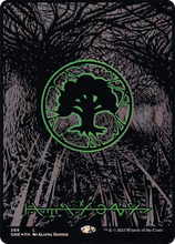 Forest (369) (Oil Slick Raised Foil) [Phyrexia: All Will Be One]