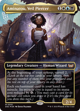 Aminatou, Veil Piercer (DSC-001) - Duskmourn: House of Horror Commander: (borderless)