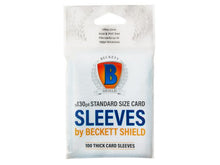 Beckett Shield - Soft Sleeves 130pt - 100ct - Clear