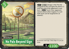 No Pals Beyond Sign - BP01-067 - C