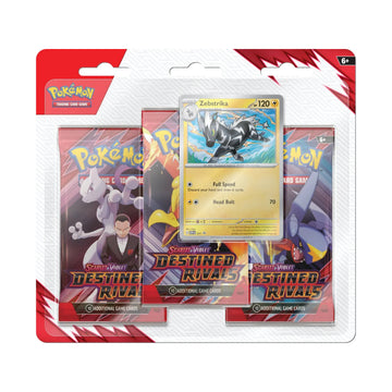 Pokemon - Destined Rivals - 3 Pack Blister (Zebstrika) (Pre-Order)