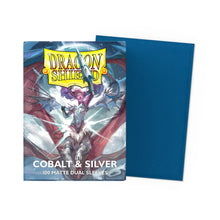 Dragon Shield Dual Matte - Cobalt & Silver - Standard Size