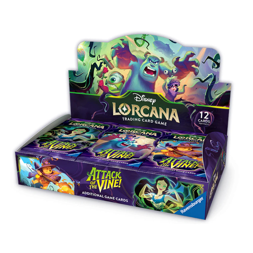 Disney Lorcana: Attack of the Vine! - Booster Box (Pre-Order) - Game 3 Disney Lorcana: Attack of the Vine! - Booster Box (Pre-Order) - Game 3