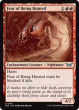 Fear of Being Hunted (DSK-134) - Duskmourn: House of Horror Foil