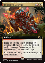 Explosive Getaway (Extended Art) (-390) - Aetherdrift Foil
