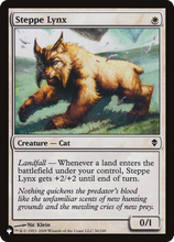 Steppe Lynx (PLST-ZEN-36) - The List