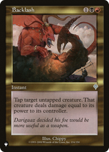Backlash (PLST-INV-234) - The List