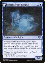 Mischievous Catgeist // Catlike Curiosity [Innistrad: Crimson Vow]
