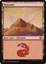 Mountain (487) (Foil Etched) [Modern Horizons 2]