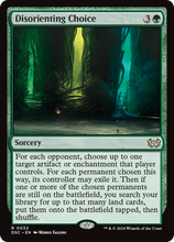 Disorienting Choice (DSC-032) - Duskmourn: House of Horror Commander Foil