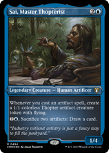 Sai, Master Thopterist (Foil Etched) [Commander Masters]