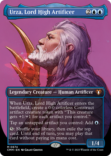 Urza, Lord High Artificer (Borderless Profile) [Commander Masters]