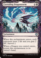 Corroding Dragonstorm (Showcase) (TDM-297) - Tarkir: Dragonstorm Foil
