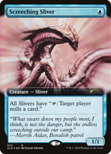 Screeching Sliver (Extended Art) [Secret Lair Drop Promos]