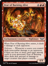 Fear of Burning Alive (DSK-135) - Duskmourn: House of Horror Foil