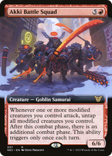 Akki Battle Squad (Extended Art) [Kamigawa: Neon Dynasty Commander]