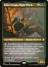 Baba Lysaga, Night Witch (Foil Etched) [Commander Legends: Battle for Baldur's Gate]