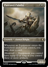 Puresteel Paladin (Foil Etched) [Commander Masters]