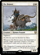 Ox Drover [Wilds of Eldraine Commander]