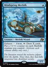 Mindspring Merfolk (-051) - Aetherdrift Foil