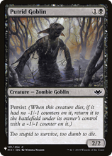 Putrid Goblin (PLST-MH1-101) - The List
