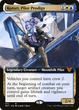 Kotori, Pilot Prodigy (Extended Art) [Kamigawa: Neon Dynasty Commander]