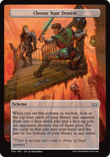 Choose Your Demise (DSC-331) - Duskmourn: House of Horror Commander Foil