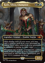 Kotis, Sibsig Champion (Borderless) (TDC-005) - Commander: Tarkir: Dragonstorm