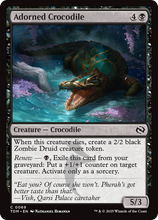 Adorned Crocodile (TDM-069) - Tarkir: Dragonstorm