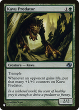 Kavu Predator (PLST-PLC-132) - The List