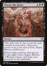 Thwart the Grave (ZNR-130) - Zendikar Rising Foil