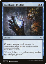 Rakshasa's Disdain [Fate Reforged]