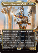 Temmet, Naktamun's Will (Borderless) (-004) - Commander: Aetherdrift