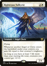 Righteous Valkyrie (Extended Art) [Kaldheim]