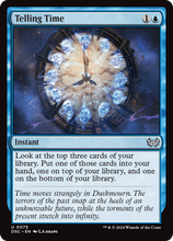 Telling Time (DSC-075) - Duskmourn: House of Horror Commander Foil