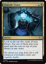Diabolic Vision (DSC-087) - Duskmourn: House of Horror Commander Foil