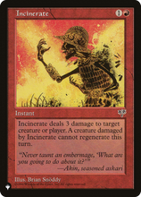Incinerate (PLST-MIR-184) - The List