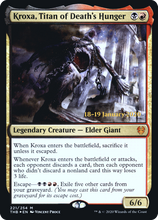Kroxa, Titan of Death's Hunger [Theros Beyond Death Prerelease Promos]