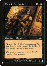 Zombie Cutthroat (PLST-SCG-81) - The List