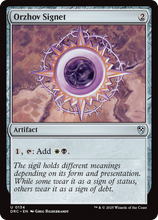 Orzhov Signet (-134) - Commander: Aetherdrift