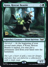 Kona, Rescue Beastie (0187) (PRE-187) - Duskmourn: House of Horror Promos Foil